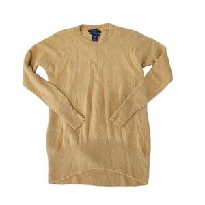 Tahari 100% Cashmere Pure Luxe‎ Mustard Sweater